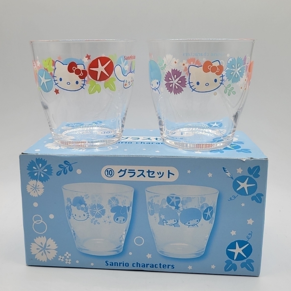 Sanrio Hello Kitty & friends 2 glass cups